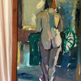 The Woman in a Blue Room