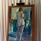 The Woman in a Blue Room